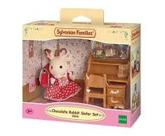 Sylvanian Families 2204 - Schokoladenhasen Schwester mit Schreibtisch