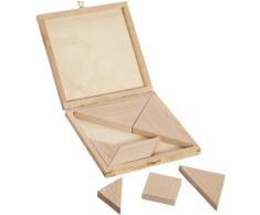 weiblespiele 04243 - Tangram aus Buche in Ahornkassette