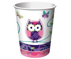 Creative Converting Eule PAL Hot oder kalte Getränke Tassen, 8-count