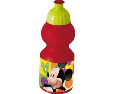 Joy Toy 736050 - Disney Mickey Mouse Sportflasche, 350 ml, 6 x 6 x 17 cm