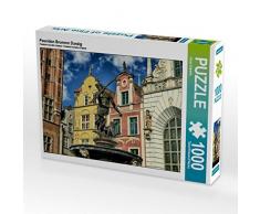 Poseidon Brunnen Danzig 1000 Teile Puzzle quer