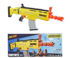 Nerf E6158EU4 AR-L Motorisierter Spielzeug Blaster, 20 Fortnite Elite Darts, Klappvisier – Für Jugendliche und Erwachsene, Mehrfarbig, 6.7 x 78.7 x 33.7 cm