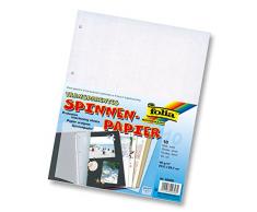 folia 82900 - Spinnenpapier, transparent, 10 Blatt, 4 fach gelocht, DIN A4 - als Zwischenlage in Fotoalben