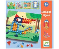 Djeco Aktionspiele und Reflexionsspiele Lernspiele Mosai rigolo, Mehrfarbig (15)