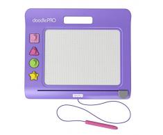 Fisher-Price CHH61 Doodle Pro Stempelspaß magnetische Maltafel Zeichentafel für Kinder, ab 3 Jahren, lila