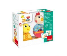 Goula 53154 Stapeln und Schrauben, Holzspielzeug