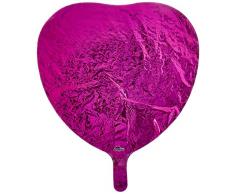 Anagram Folienballon Herz 18 Zoll (45,72 cm) fuchsia