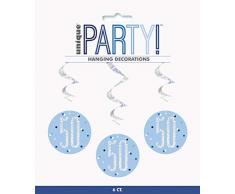 Unique Party 83800 Dekoration, blau/silber