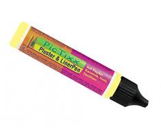 Kreul 49820 - PicTixx Pluster und Liner Pen, Plusterfarbe zum Dekorieren und Verzieren, für Dekoeffekte durch aufplustern im Backofen, mit Bügeleisen oder Fön, 29 ml Pen, nachtleuchtgelb