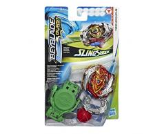 Hasbro Beyblade E6167ES0 Original Beyblade Burst SlingShock Starter Pack Achilles A5, Kreisel, Multicolor