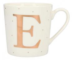 Depesche 5909.030 Tasse mit Henkel, aus Porzellan, 300 ml, mit Aufschrift, E, Mehrfarbig