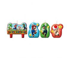 amscan 171554 Super Mario Happy Birthday Kerzen
