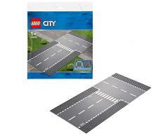 Lego 60236 City Gerade und T-Kreuzung, bunt