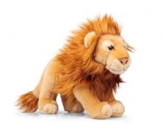 Animigos 38302 Plüschtier Löwe, Stofftier im realistischen Design, kuschelig weich, ca. 33 cm groß