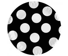 Braun & Company 3704-0018 Partyteller Big Points, 10 Stück, schwarz, weiß