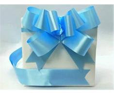 Shatchi Schleifen für Party, Wand, Geschenkverpackungen, Weihnachtsbäume, Hochzeit, Geburtstag, Geschenkkörbe, Dekoration, Floristen-Schleifen, 40 Stück, hellblau