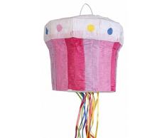 Amscan 9903134 Pull Pinata Cupcake, Mehrfarbig