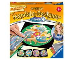 Ravensburger 29719 29719-Metallic Unicorn- Mandala Designer, Mehrfarbig, One Size