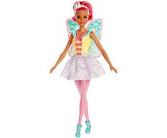 Barbie FXT03 - Dreamtopia Fee Puppe mit pinken Haaren, Puppen Spielzeug und Puppenzubehör ab 3 Jahren