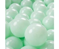 KiddyMoon 200 ∅ 7Cm Kinder Bälle Spielbälle Für Bällebad Baby Plastikbälle Made In EU, Minze