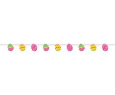 Unique Party Supplies 6,5 ft Paper Cut Out Osterei Girlande