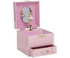 Trousselier S20975 - Spieluhr W Würfel White Ballerina Shoes - Romeo&Julia (Spieldose, Musikdose, Spieluhren, Spieluhr mit Ballerina) das ideale Geschenk zur Geburt, Taufe, Geburtstag, Namenstag oder zwischendurch als Mitbringsel,
