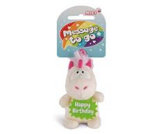 Nici 42722 Anhänger Einhorn Theodor Happy Birthday, 8 cm, weiß/pink