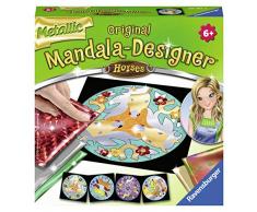 Ravensburger 29761 29761-Metallic Horses- Mandala Designer
