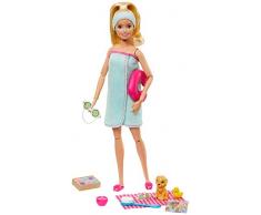 Barbie GJG55 Wellness Spa Puppe, Multi