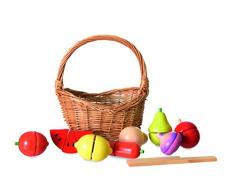 Heico - Egmont Toys – Set von Obst und Gemüse aus Holz in seinem Korb 3, 511062