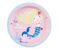 amscan 9903031 Be a Mermaid Teller, Mehrfarbig, 18 cm