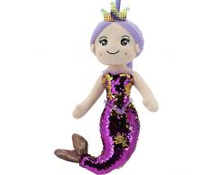 Sweety Toys 11933 Stoffpuppe Meerjungfrau Plüschtier Prinzessin 40 cm lila