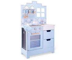 New Classic Toys 11069 Delfter Blau Kinderrollenspiele Hölzern Kinderküche Bon Appétit