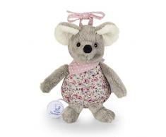 Sterntaler Spieluhr, Stofftier Maus Mabel, Integriertes Spielwerk, Größe: S, Mehrfarbig/Grau
