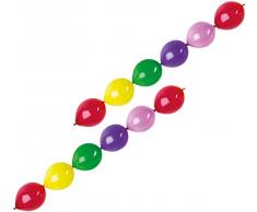 amscan Latexballons Girlanden, farbig Sortiert