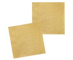 Boland 20014 - Papierservietten Gold, 12 Stück, Größe 33 x 33 cm, Partygeschirr, Garten Party, Beach Party, Geburtstag, Fingerfood, Partyzubehör, Überraschungsparty, Jubiläum, Motto Party, Karneval