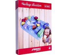FERRY 320305 Lernuhr, Holz, Braun