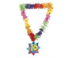 Folat Deko Hawaii Lei Lametta Happy 18th Birthday