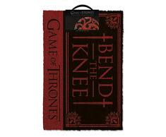 empireposter Game of Thrones - Bend The Knee - Fußmatte, Größe: 60 x 40 cm, Material Kokosfaser