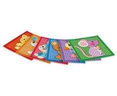PlayMais 160201 - Card Set Mosaic Little Friends, Bastelset