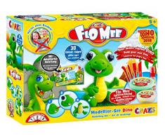 CRAZE FLO MEE + CLOUD SLIME Modellier-Masse Kugelknete buntfarben neon metallic Knete