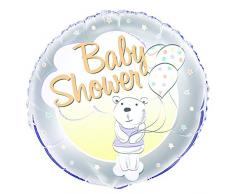 Unique Party 56689 45,7 cm Folie Cute Bear Baby Dusche Ballon