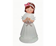 Disok Metallfigur Kommunion Mädchen bunt (8544)