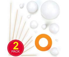 Baker Ross Dein eigenes Sonnensystem - Set zum selber bauen für Kinder für den Astronomie-Unterricht - 2 Bastelsets