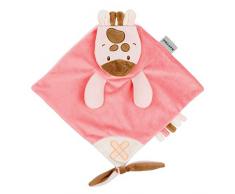 Nattou Schnuffeltuch Giraffe, Buddiezzz, 40 x 36 x 3 cm, Rosa