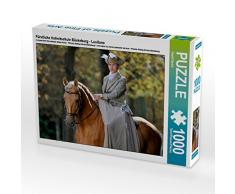 CALVENDO 4059478920958 Fürstliche Hofreitschule Bückeburg-Lusitano Foto-Puzzle Bild von Starick Sigrid, 1000 Teile, Weiß, Lege-Größe 64 x 48 cm