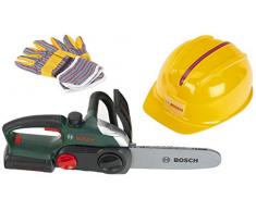 Theo Klein 8456 Bosch Kettensäge, Helm, Handschuhe, Spiel