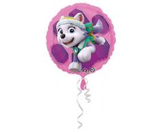 amscan 3408801 Folienballon Paw Patrol Skye & Everest, Mehrfarbig