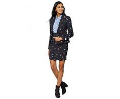 OppoSuits Damen Fasching Anzüge mit bunten Prints - Komplettes Set mit Bleistiftrock und Jacke - US 8