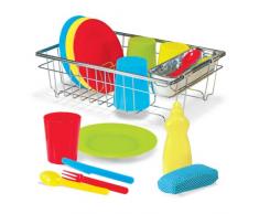 Melissa & Doug 14282 - Geschirrset zum Waschen und Trocknen